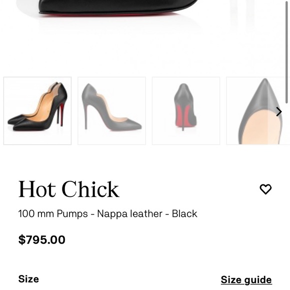 Hot Chick Leather Christian Louboutin: 100 mm Pumps - Nappa leather